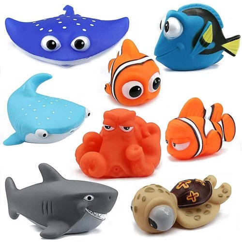 8pcs finding dory - finding, bath